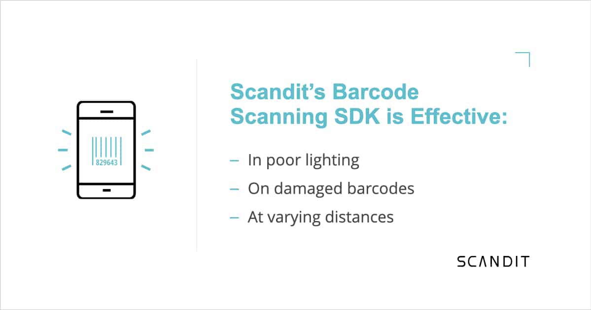 Scandit's Barcode Scanning SDK is effective